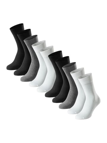 Schiesser Socken Bluebird in Schwarz / grau / weiß