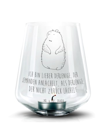Mr. & Mrs. Panda Kerzenglas Murmeltier mit Spruch in Transparent