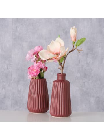 Boltze Vase in dunkelrot