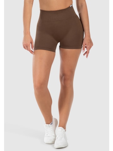 SMILODOX Shorts Kalea Seamless Scrunch in Braun