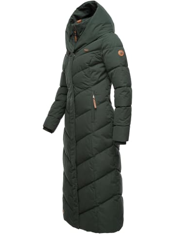 ragwear Steppmantel Natalka Extralong in Dark Green