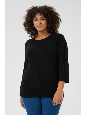 KAFFE curve Strickpullover KClizzy Regular fit in Black Deep