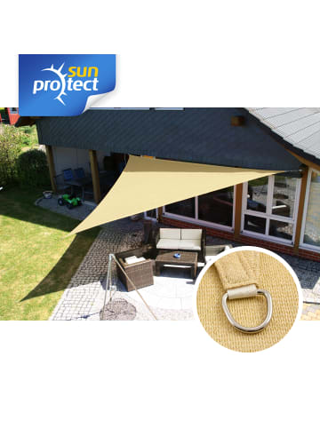 Gartenia sunprotect Professional Sonnensegel, 7 x 7 x 9,9 m, 90° Grad Dreieck, beige