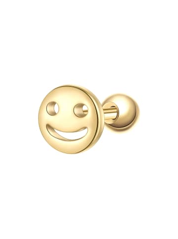 Glanzstücke München Ohrringe Lucky Face aus Sterling Silber in gelbgold