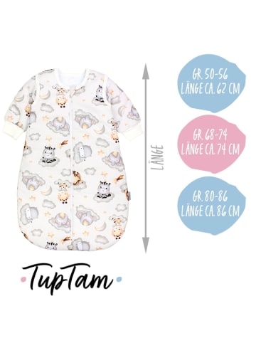 TupTam Baby Ganzjahres Schlafsack Wattiert in beige/grau