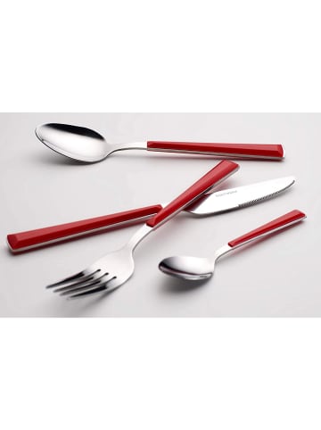 Echtwerk 24 tlg. Set Tafelbesteck "Basic" in Rot