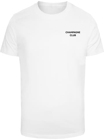 Mister Tee T-Shirt "Champagne Club Tee" in Weiß