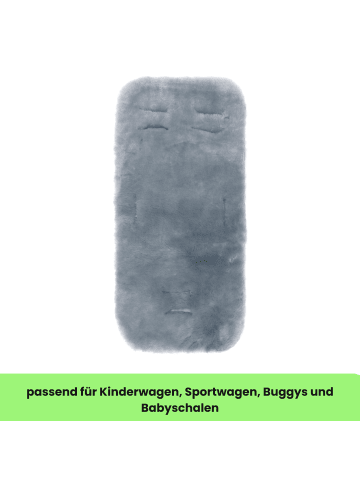 Kinderhaus Blaubär Fillikid Lammfelleinlage 73x33 TOP in Grau