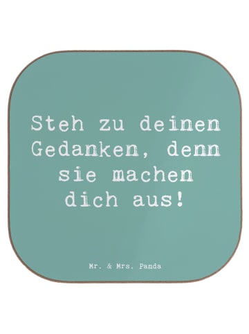 Mr. & Mrs. Panda Bierdeckel Spruch Mutig zu seinen Meinungen ste... in Meeresbrise