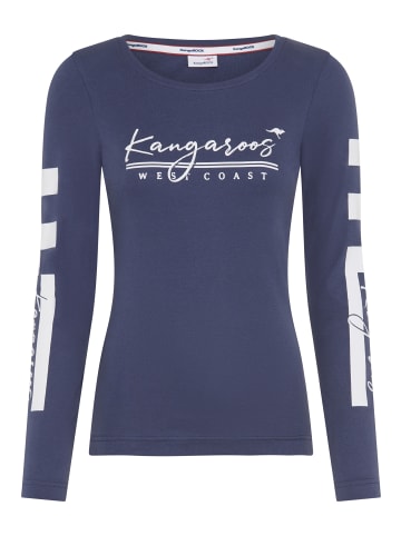 Kangaroos Langarmshirt in blau