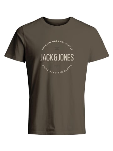 Jack & Jones T-Shirt 'BLAASTON' in braun