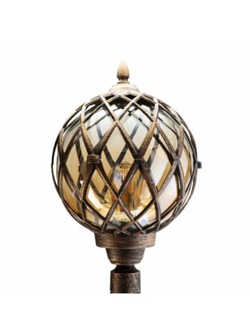 Licht-Erlebnisse Wegeleuchte Ø 27 x (H)115 cm in Kupfer Antik