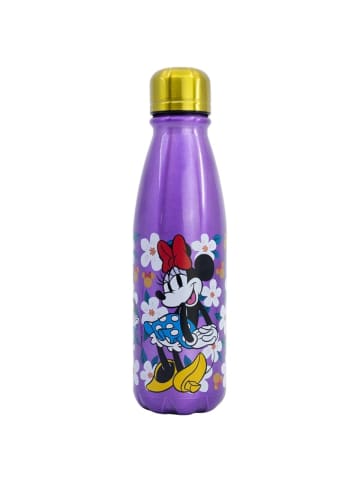 Disney Minnie Mouse Trinkflasche Aluminium, 600ml, mit Sicherheitsverschluss