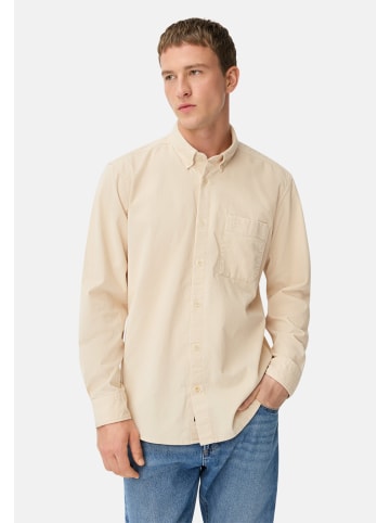 Camel Active fleXXXactive® Langarm Shirt mit Button-Down-Kragen und Brusttasche in Hafer