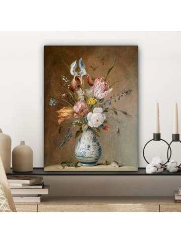 MuchoWow Leinwand bilder Blumenvase (BxH)