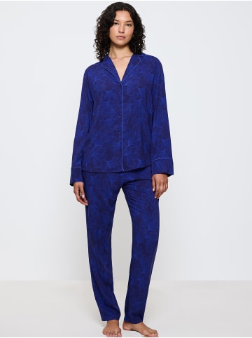 Triumph Pyjama Boyfriend Fit in BLUE - DARK COMBINATION