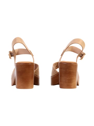Divine Factory Sandalen mit Absatz Beige