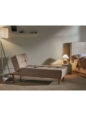 Beliani Sofaelement ALSTEN in Beige/Braun - (W) 75 x (H) 41 x (L) 161 cm symmetrisch