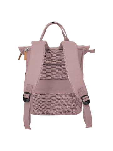 travelite Basics Short Handle - Rolltop Rucksack 46 cm erw. (black) in smokey rose