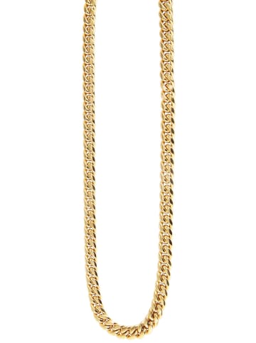 Adeliás Unisex Halskette – Panzerkette aus Edelstahl 50 cm in gold
