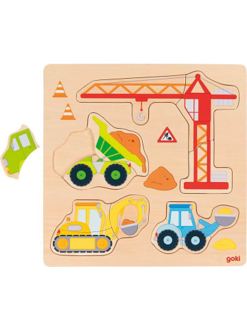 Goki Einlegepuzzle Baufahrzeuge - ab 3 Jahren