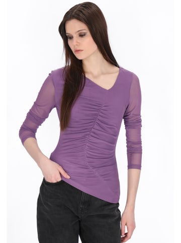 myMo ROCKS Women Blouse in deep purple