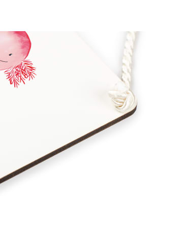 Mr. & Mrs. Panda Schild Axolotl Freundin ohne Spruch in Weiß