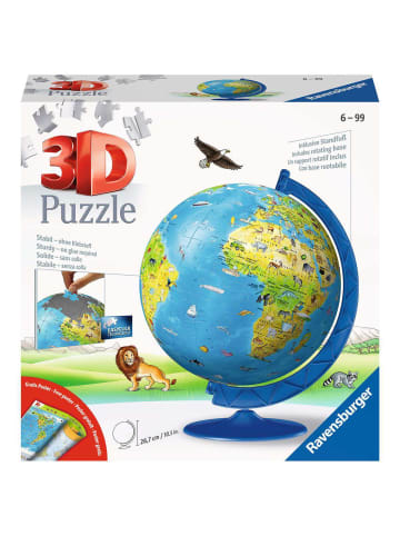 Ravensburger Konstruktionsspiel Puzzle 180 Teile Kinderglobus in deutscher Sprache 6-99 Jahre in bunt