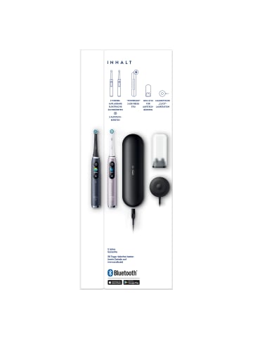 Oral-B Elektrische Zahnbürste "iO Series 9 + 2. Handstück & Reiseetui" in Schwarz/Rose
