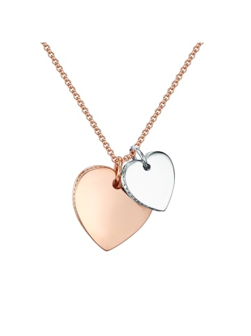 Lulu & Jane Halskette Herz Metall-Legierung in roségold