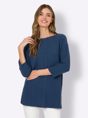 Heine Strickpullover in jeansblau