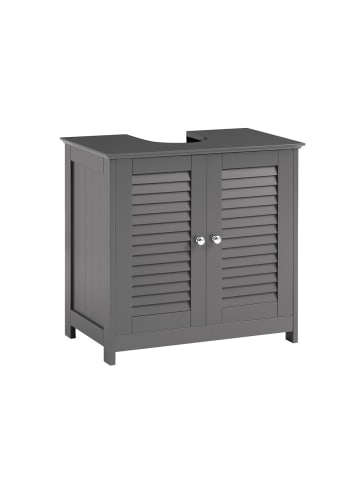 SoBuy Unterschrank in Mattes Dunkelgrau - (W) 34 x (H) 58 x (L) 57 cm