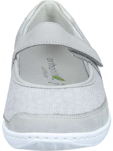 WALDLÄUFER Slipper in stein/stein/silber