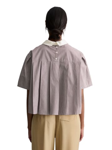 Marc O'Polo DENIM Streifenbluse relaxed in Dark Red