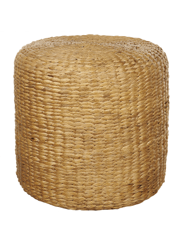 Beliani Pouf BICHIR in Naturfarben - (W) 40 x (H) 40 x (L) 40 cm