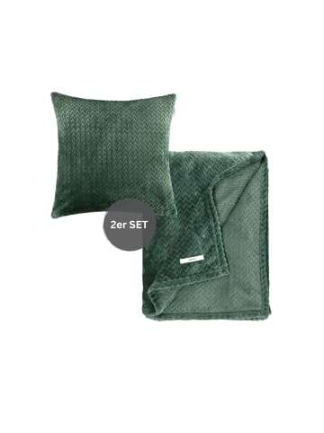 ESPRIT Wohndecke Set COMFY-2 in Grün