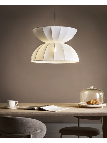 Beliani Pendelleuchten DEBONS in Weiß - (W) 47 x (H) 113 x (L) 47 cm