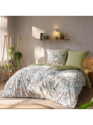 Estella Mako-Satin Bio Wendebettwäsche in lind