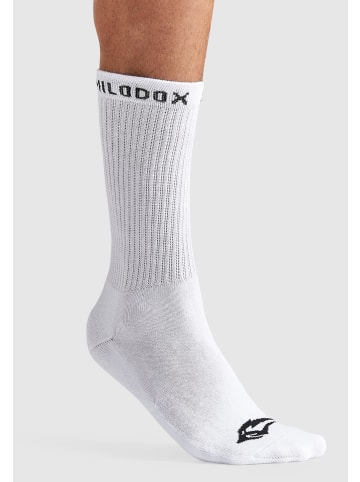 SMILODOX Unisex Tennissocken 3er Pack in Schwarz / Grau / Weiß