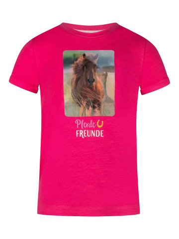 Pferde FREUNDE T-Shirt Pferdefreunde in magenta