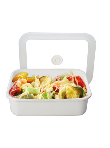 Honey Ware HONEYWARE | Emailledosen, VAKUUM, weiß, 1,35 L