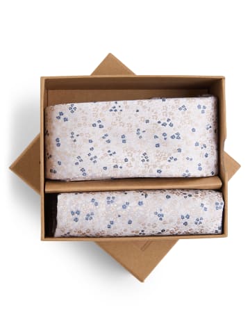 Finshley & Harding London Krawatte in silber weiß - 0001