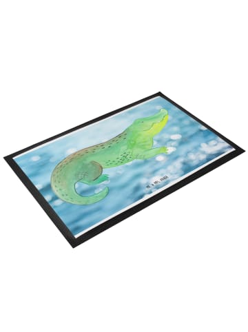 Mr. & Mrs. Panda Fußmatte außen Krokodil ohne Spruch in OZeichenanblue