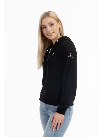 DreiMaster Damen Kapuzenpullover in Schwarz