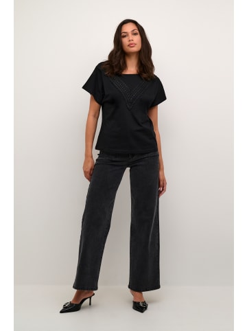 Kaffe T-Shirt kurzarm KAlarke Loose fit in Black Deep