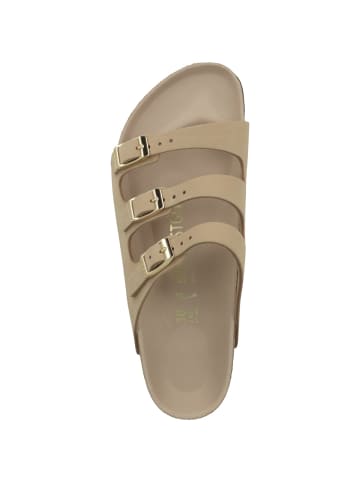 Birkenstock Sandale Florida Fresh Nubukleder schmal in beige