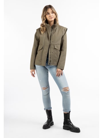 DreiMaster Vintage Damen Übergangsjacke in Oliv