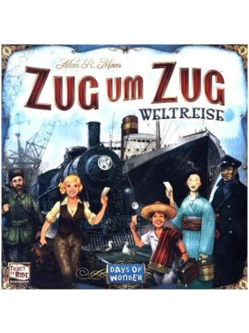 Asmodee Spiel - Zug um Zug, Weltreise (Spiel)