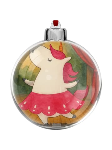 Mr. & Mrs. Panda Plastik-Weihnachtskugel Einhorn Ballerina Desig... in Weiß