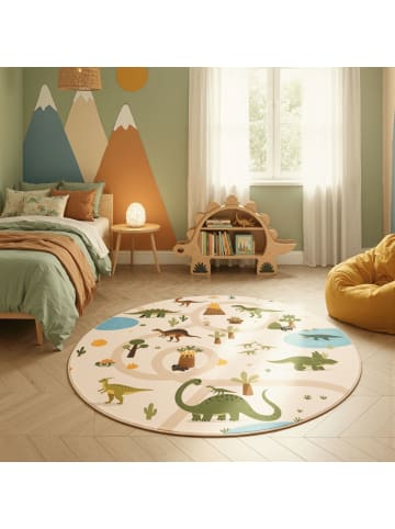 Teppich Boss Kinderteppich Coco 1131, rund - Beige